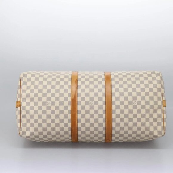 LOUIS VUITTON Damier Azur Keepall Bandouliere 55 Boston Bag - Picture 5 of 14